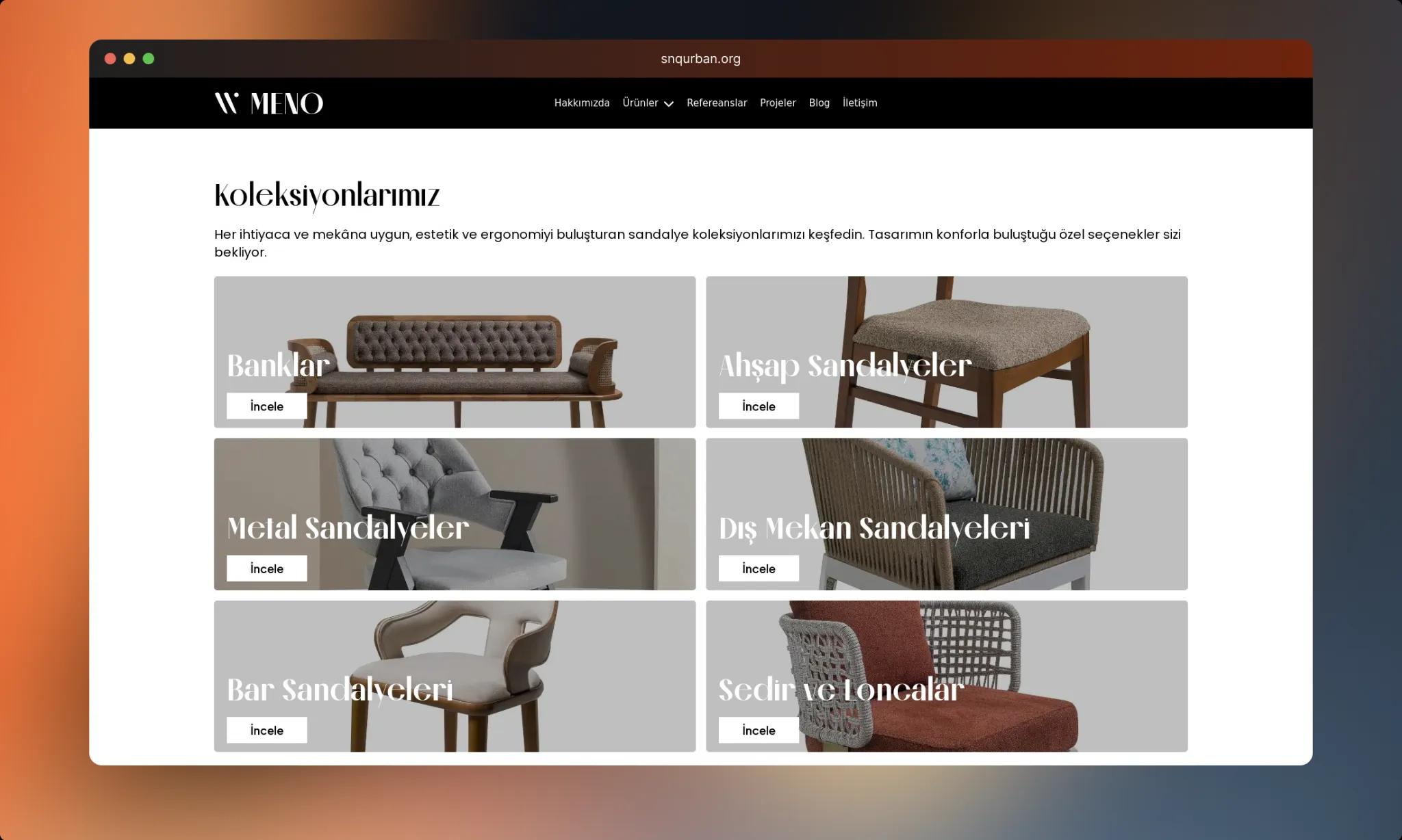 meno chair ürünler